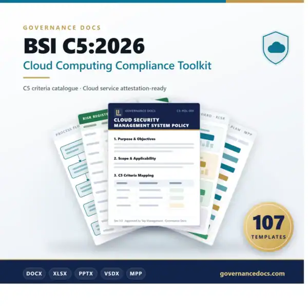 BSI C5:2026 Cloud Computing Compliance Toolkit - 107 templates