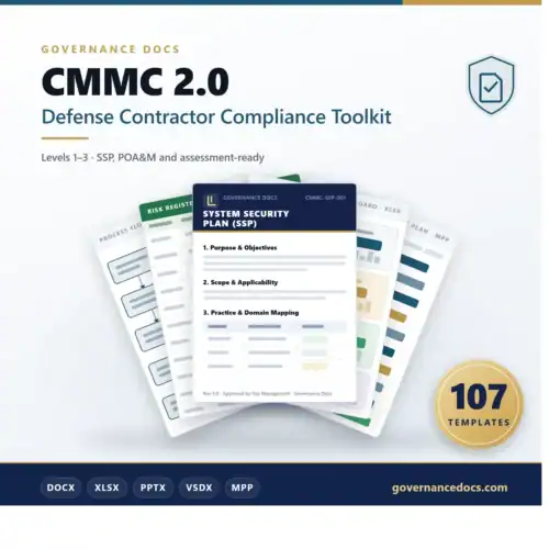 CMMC 2.0 Defense Contractor Compliance Toolkit - 107 templates