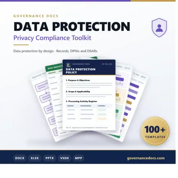 DATA PROTECTION Privacy Compliance Toolkit - 100+ templates