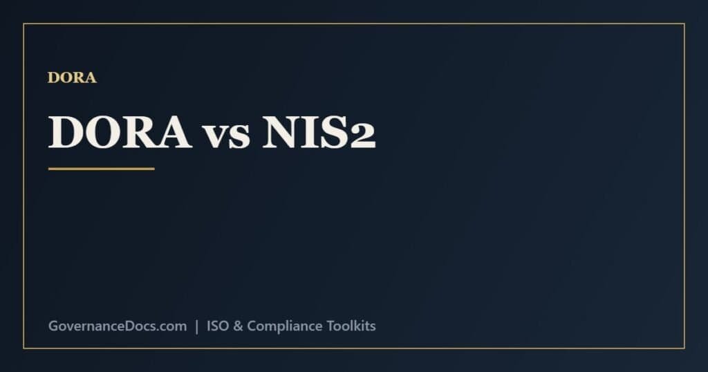 DORA vs NIS2 comparison of the financial-sector regulation and the cross-sector cybersecurity directive