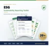 ESG Sustainability Reporting Toolkit - 20+ templates