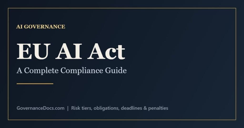 EU AI Act compliance guide showing the four risk tiers and key obligations