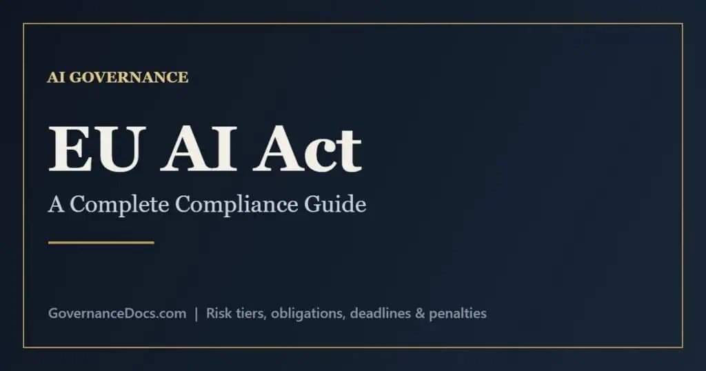 EU AI Act compliance guide showing the four risk tiers and key obligations