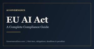 EU AI Act compliance guide showing the four risk tiers and key obligations