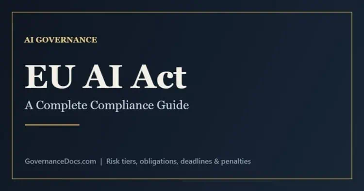 EU AI Act compliance guide showing the four risk tiers and key obligations
