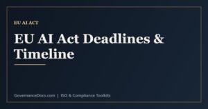 EU AI Act deadlines and compliance timeline from 2024 to 2027 with key milestones