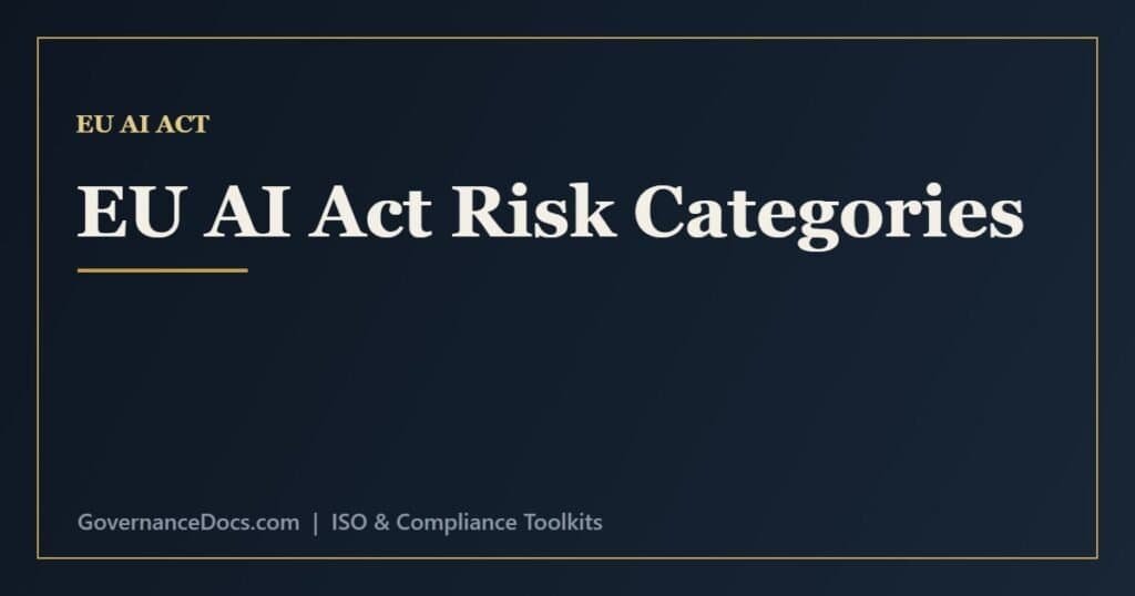EU AI Act risk categories - unacceptable, high, limited and minimal risk tiers explained