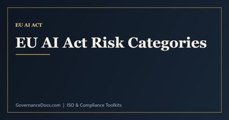 EU AI Act risk categories - unacceptable, high, limited and minimal risk tiers explained