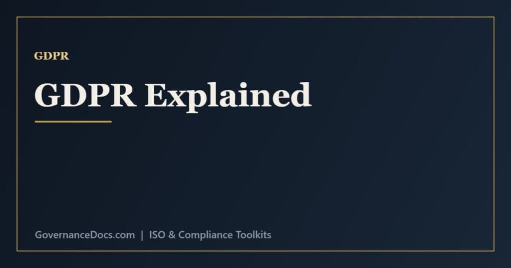 GDPR compliance explained - the seven principles, lawful bases, data subject rights and duties