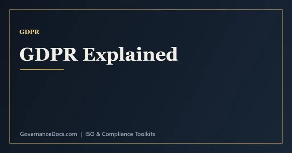 GDPR compliance explained - the seven principles, lawful bases, data subject rights and duties
