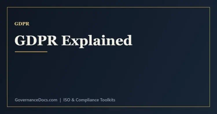 GDPR compliance explained - the seven principles, lawful bases, data subject rights and duties