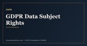 GDPR data subject rights explained including access, rectification, erasure and portability