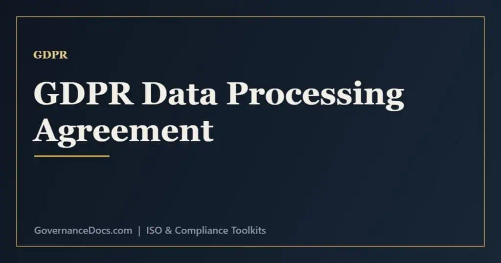 GDPR DPA guide - what a data processing agreement is and the Article 28 requirements