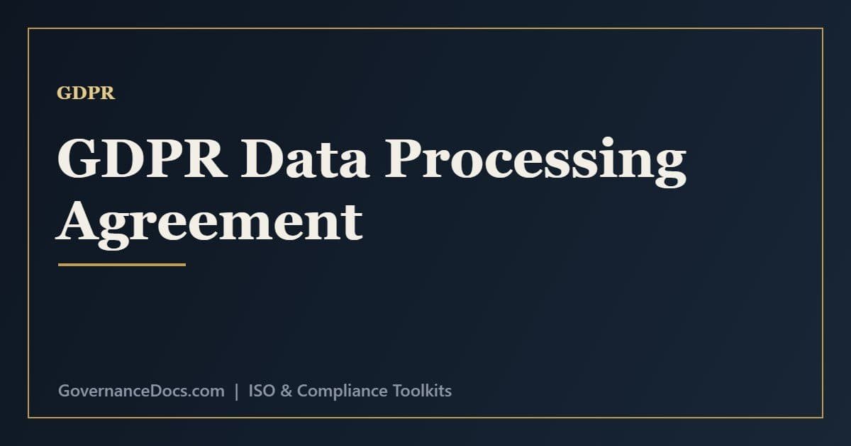 GDPR Data Processing Agreement (DPA): A Complete Guide GDPR DPA guide - what a data processing agreement is and the Article 28 requirements