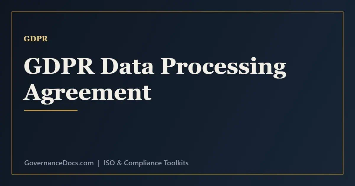 GDPR Data Processing Agreement (DPA): A Complete Guide GDPR DPA guide - what a data processing agreement is and the Article 28 requirements