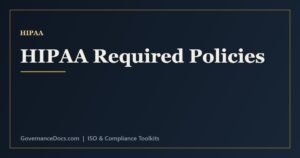HIPAA policies checklist including privacy, security, risk assessment and breach notification