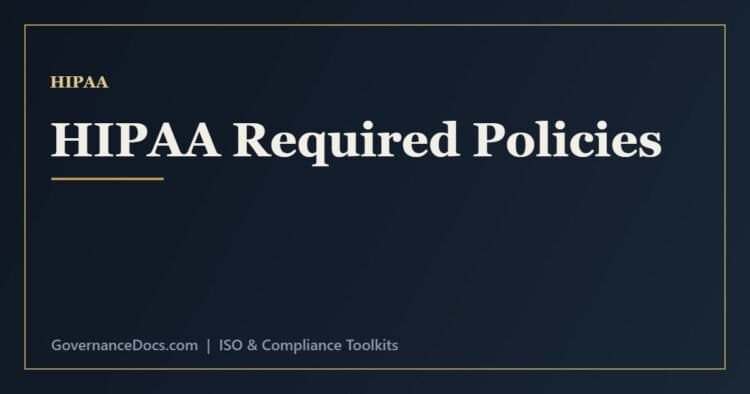 HIPAA policies checklist including privacy, security, risk assessment and breach notification