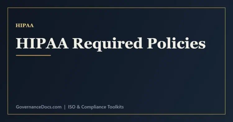 HIPAA policies checklist including privacy, security, risk assessment and breach notification