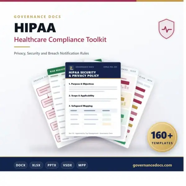 HIPAA Healthcare Compliance Toolkit - 160+ templates