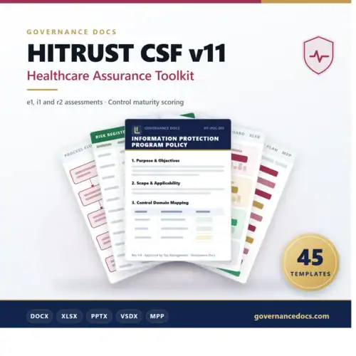 HITRUST CSF v11 Healthcare Assurance Toolkit - 45 templates
