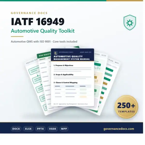 IATF 16949 Automotive Quality Toolkit - 250+ templates