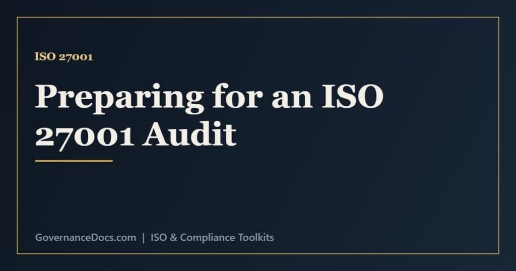 ISO 27001 audit preparation covering documentation, evidence, internal audit and common findings