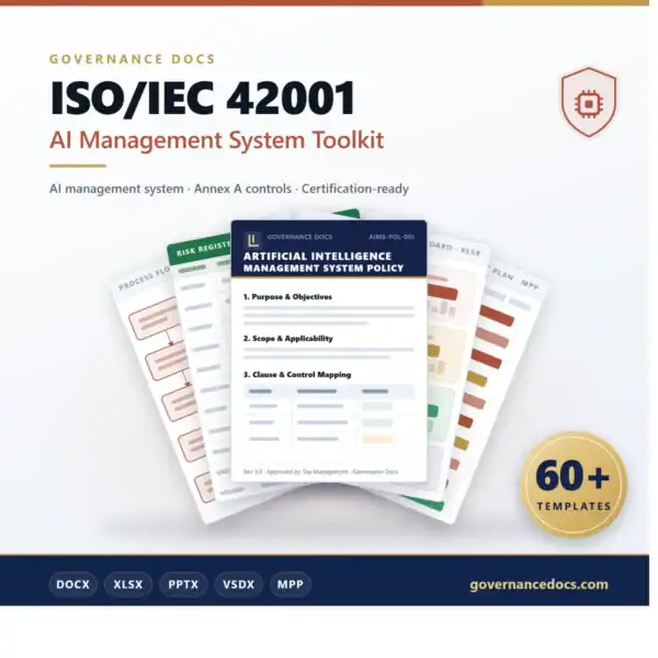 ISO/IEC 42001 AI Management System Toolkit - 60+ templates