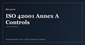 ISO 42001 controls in Annex A explained including AI policy, data, lifecycle and transparency