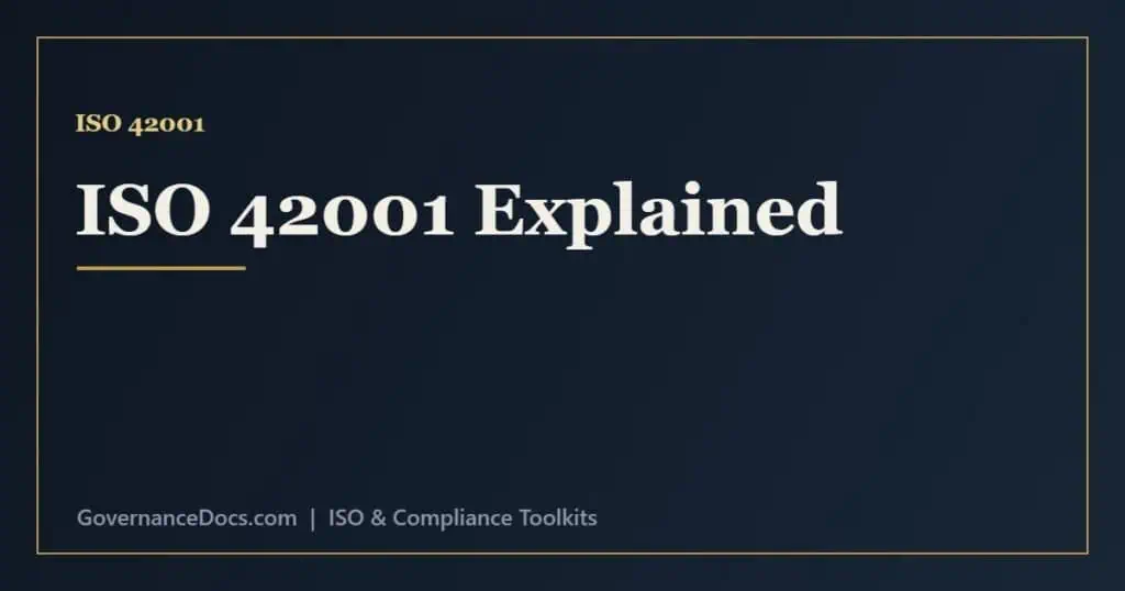 ISO 42001 explained - the AI management system standard structure and Annex A controls