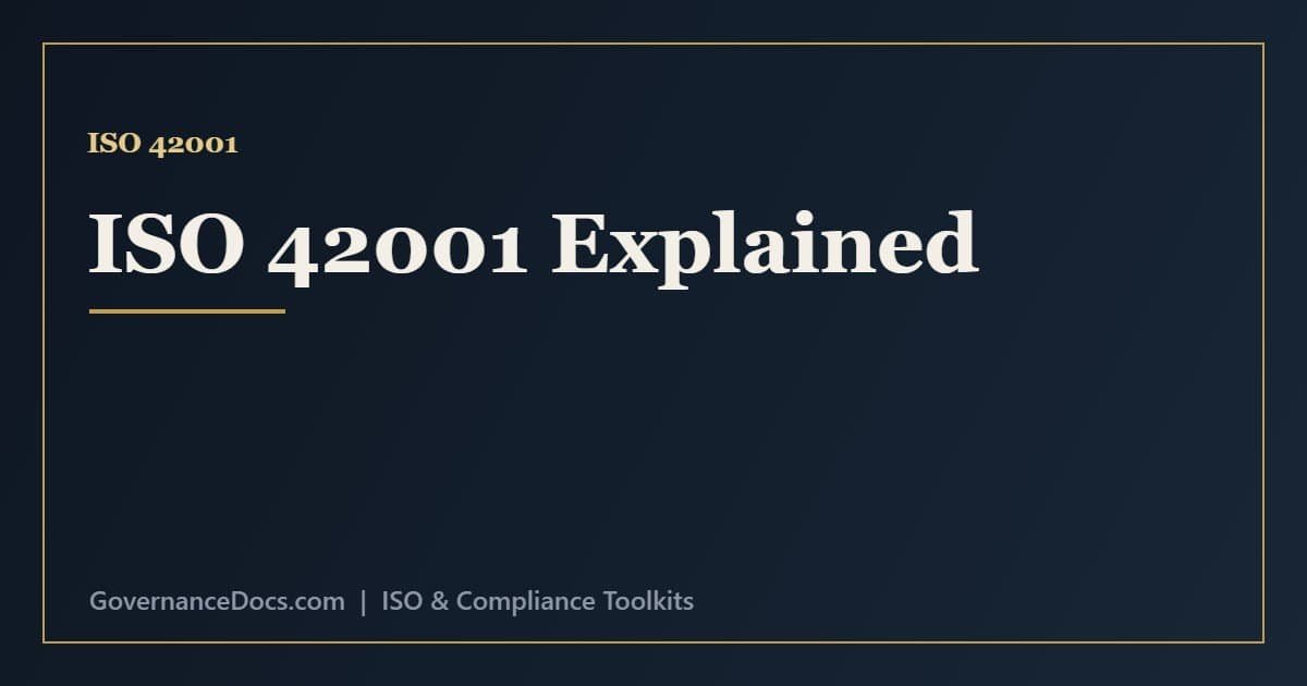 ISO 42001 Explained: The AI Management System Standard ISO 42001 explained - the AI management system standard structure and Annex A controls