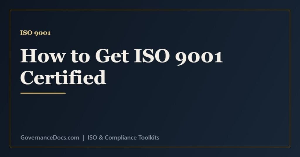 ISO 9001 certification process step by step from building the QMS to the stage 2 audit