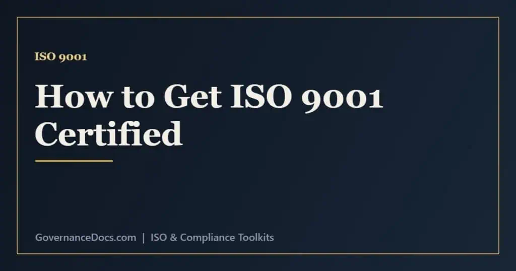 ISO 9001 certification process step by step from building the QMS to the stage 2 audit