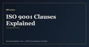 ISO 9001 clauses explained from context and leadership to operation and improvement