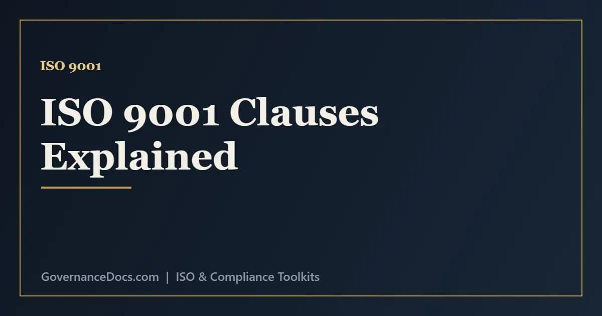 ISO 9001 Clauses Explained (Clauses 4-10) ISO 9001 clauses explained from context and leadership to operation and improvement
