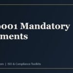 ISO 9001 mandatory documents and records including QMS scope, quality policy and objectives