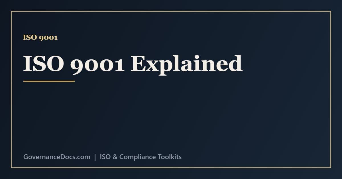 ISO 9001 Explained: The Complete Quality Management Guide ISO 9001 explained - the quality management system, seven principles and clause structure