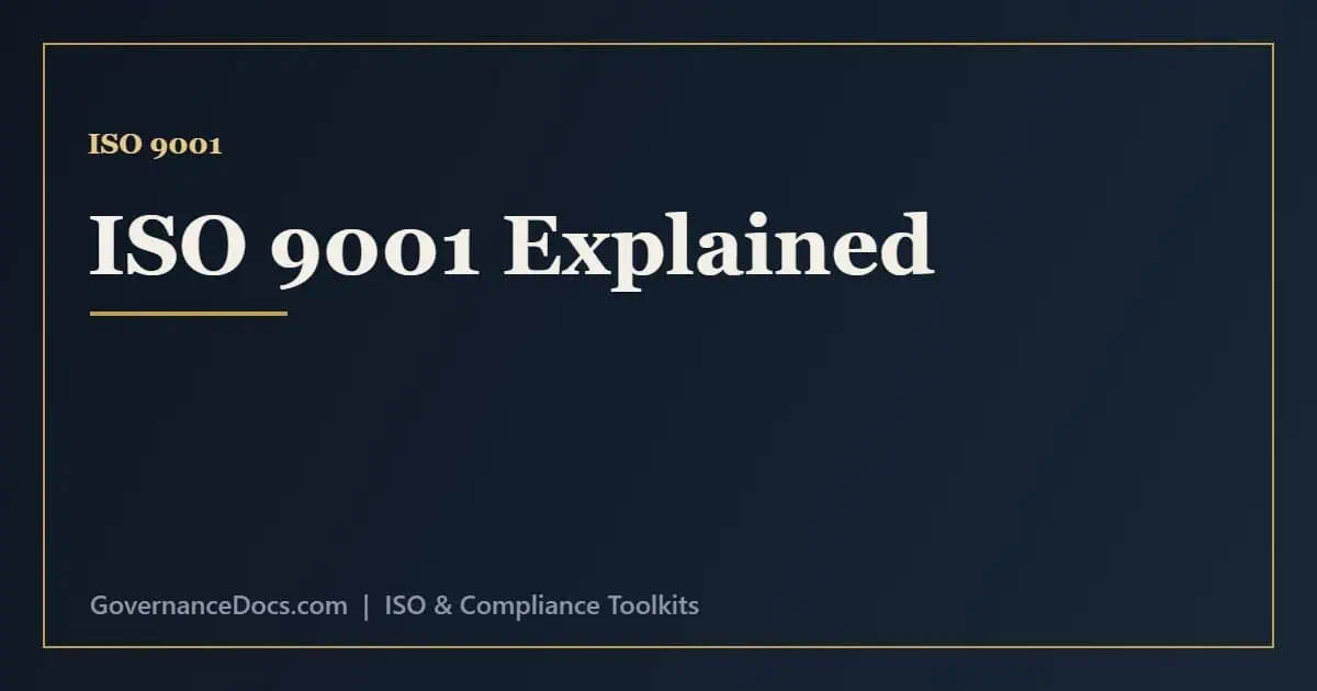 ISO 9001 Explained: The Complete Quality Management Guide ISO 9001 explained - the quality management system, seven principles and clause structure