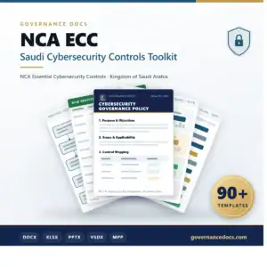 NCA ECC Saudi Cybersecurity Controls Toolkit - 90+ templates