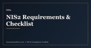 NIS2 requirements checklist covering security measures, incident reporting and documentation