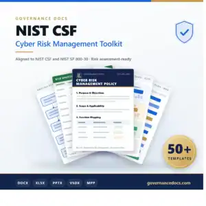 NIST CSF Cyber Risk Management Toolkit - 50+ templates