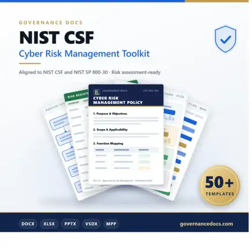 NIST CSF Cyber Risk Management Toolkit - 50+ templates