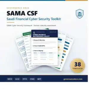 SAMA CSF Saudi Financial Cyber Security Toolkit - 38 templates