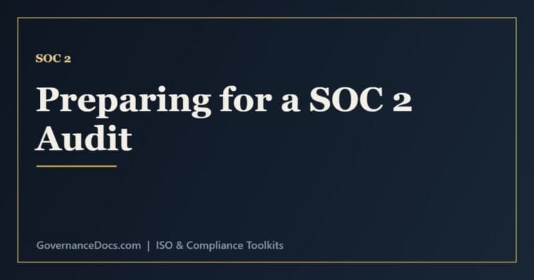 SOC 2 audit preparation covering scoping, readiness assessment, controls and evidence