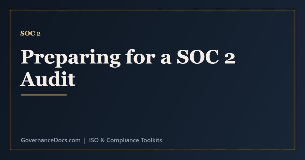 How to Prepare for a SOC 2 Audit SOC 2 audit preparation covering scoping, readiness assessment, controls and evidence