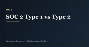 SOC 2 Type 1 vs Type 2 comparison of control design at a point in time versus operating effectiveness