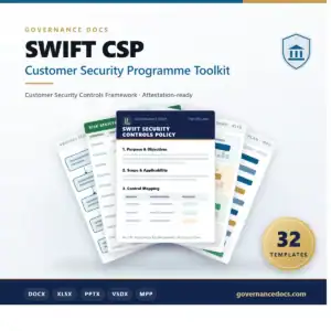 SWIFT CSP Customer Security Programme Toolkit - 32 templates