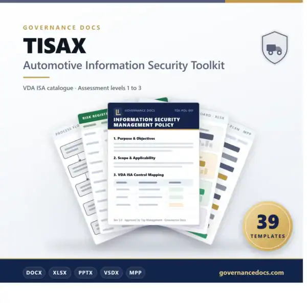 TISAX Automotive Information Security Toolkit - 39 templates
