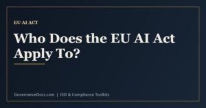 Who does the EU AI Act apply to - provider, deployer, importer and distributor roles