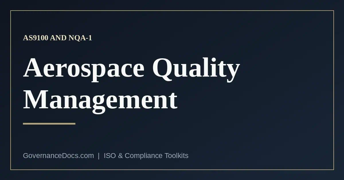 Aerospace Quality Management: 3 Essential AS9100 Standards aerospace quality management — Aerospace Quality Management: 3 Essential AS9100 Standards