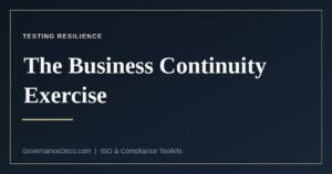 What the resilience regimes require from a business continuity exercise